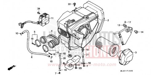 AIR CLEANER CB450SG de 1986